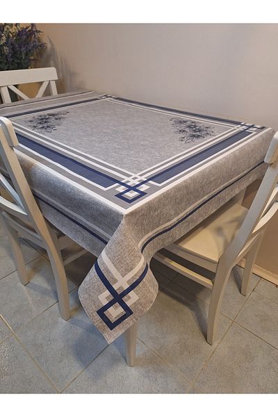 Başak Ev Tekstili DORA PANO Pânză uleioasă din PVC pe bază de fibre - Față de masă gata de ștergere cu model 120 X 140