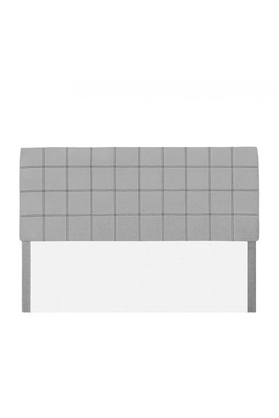 soufa dibaj H118 | Velvet headboard - Light Grey