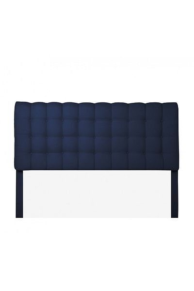House One H117 | Velvet headboard - Dark Blue