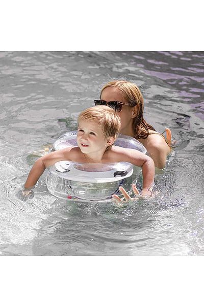 bebeLOGIC Baby and child swimming ring, U-shaped, suitable for 6-18 months, pink
