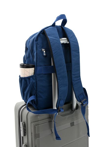 OLDSO Sanmorris Unisex Water Resistant Fabric Large Size School & Travel Backpack with Laptop Compartment