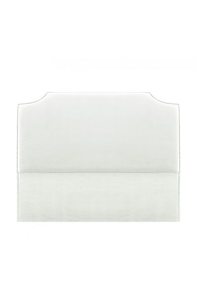 soufa dibaj H114 | Velvet headboard - White
