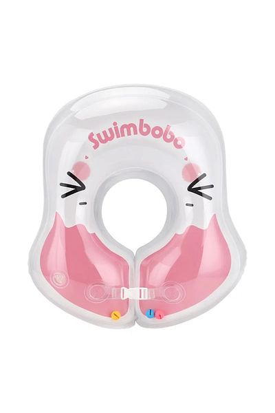 bebeLOGIC Baby and child swimming ring, U-shaped, suitable for 6-18 months, pink