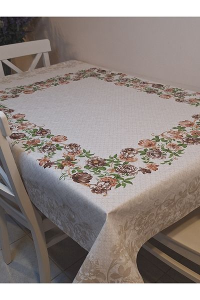 Başak Ev Tekstili Λαδόπανο PVC με βάση ίνες DORA PANO - Τραπεζομάντιλο με μοτίβο 115 X 140