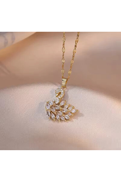 sulyra Swan Necklace / Swan Necklace with Stone