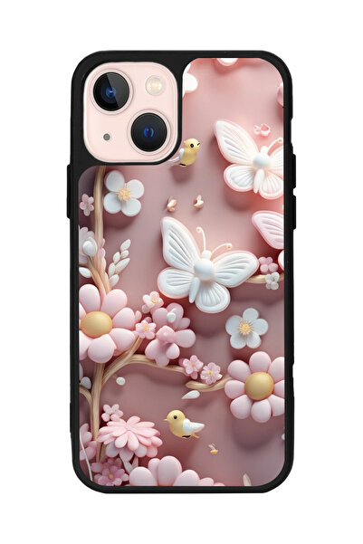 Aksel Kılıf متوافق مع هاتف Apple iPhone 13 Mini، أسود غير لامع، سيليكون ناعم،...