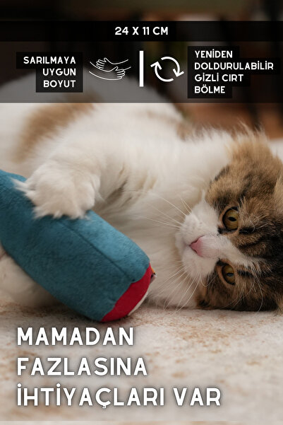 pawdaz Matatabi - Fish (24x11cm) Cat Toy with Lots of Sounds and Lots of Scents