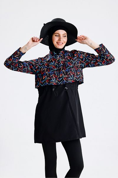 medipek Water Repellent Parachute Hijab Swimsuit with Pants