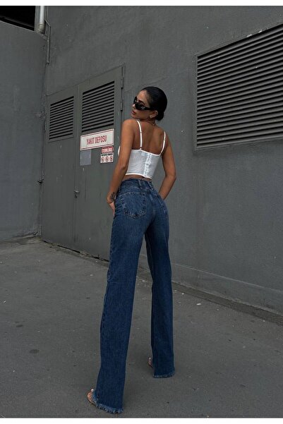 DENİKK Trend Özel TASARIM WİDE LEG Straıght Fit Palazzo Pantolon 25