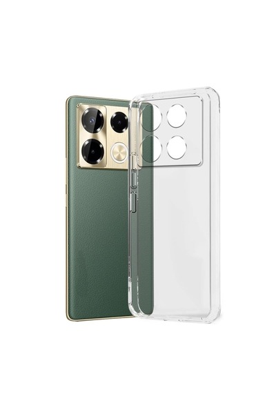 NANOSPACE Infinix Note 40 Pro İle Uyumlu Kılıf Şeffaf Silikon