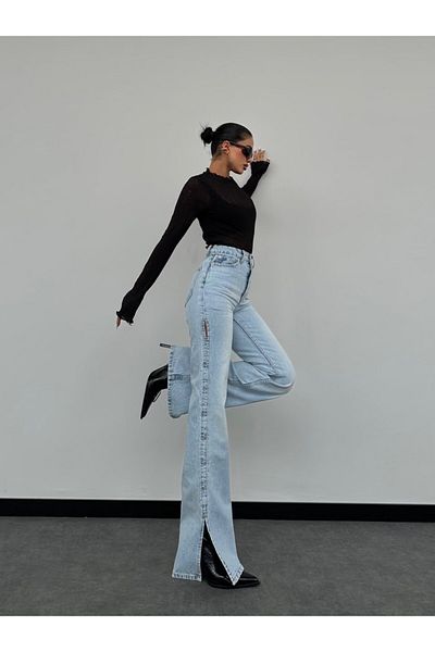 DENİKK Trend Special DESIGN WIDE LEG Pantaloni Palazzo cu croială dreaptă 25