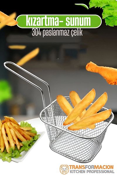 Transformacion Σουρωτήρι τηγανιτής πατάτας - Presentation Strainer 304 Stainless Steel 721737