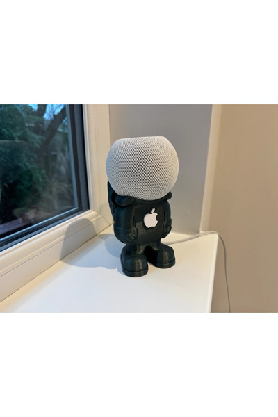 Genel Markalar HomePod Mini Uyumlu Kişiye Özel Şık 3D Baskı logolu astronot h...