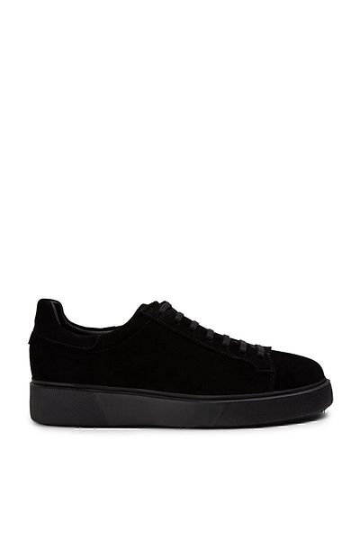 Deery Γνήσια ανδρικά αθλητικά παπούτσια Suede Black