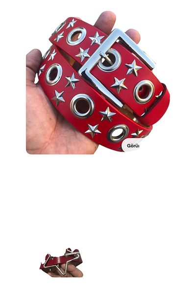 targay gothic punk metallica style studded belt