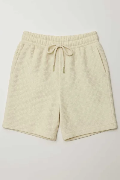 ESFA Belt Elastic Cord Pocket Capri Shorts