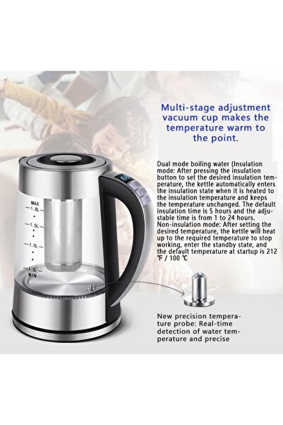 Denx Tea Kettle Smart Multi-Purpose Stainless Steel Multi-Temperature Kettle
