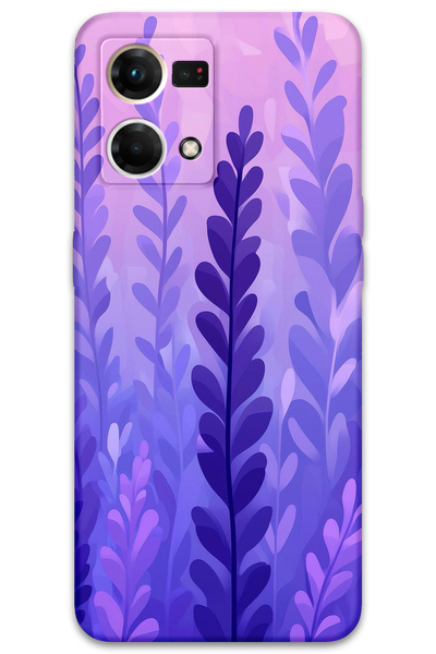 Gramaphone Oppo Reno 7 Compatible Floral Patterned Phone Case + Screen Protec...