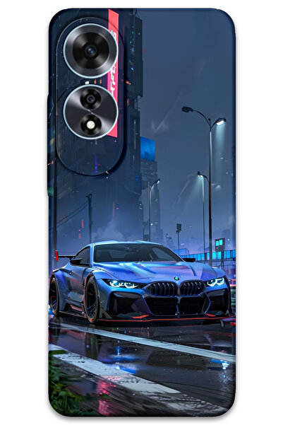 Gramaphone Oppo A60 Uyumlu Araba Desenli Telefon Kılıfı + Ekran Koruyucu - 5767