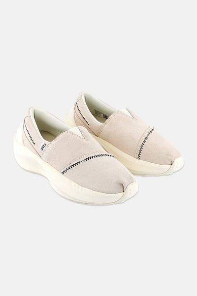 Toms x Krost Women Alpargata Gamma Suede Slip On Shoes, Beige