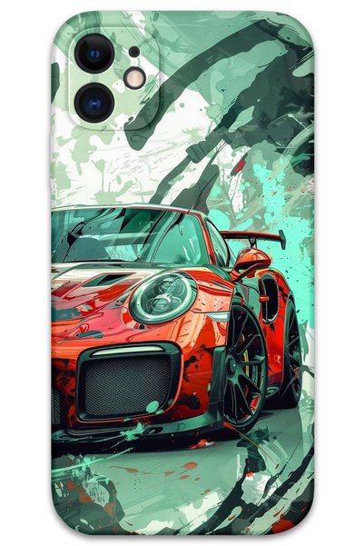 Gramaphone iPhone 11 Compatible Car Patterned Phone Case + Screen Protector -...