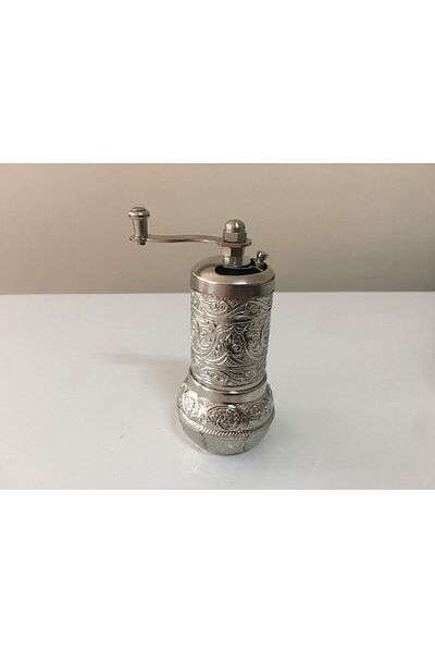 Skygo Ottoman Motif Coffee and Spice Mill Silver
