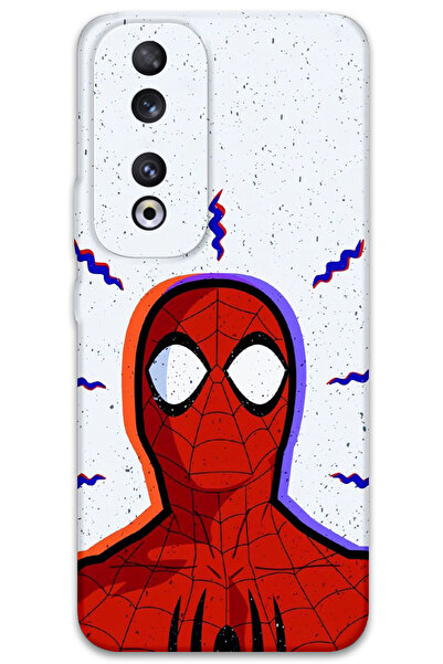 Gramaphone Huawei Honor 90 Uyumlu Spiderman Desenli Telefon Kılıfı + Ekran Koruyucu - 5830