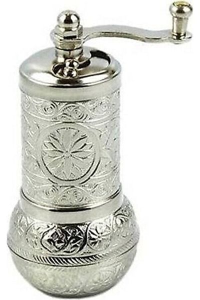 Skygo Ottoman Motif Coffee and Spice Mill Silver