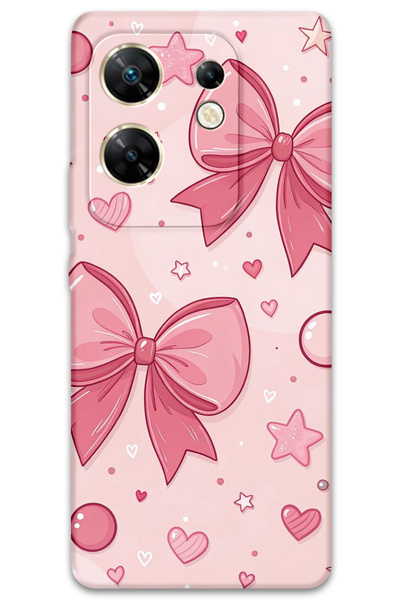 Gramaphone İnfinix Zero 30 4G Uyumlu Kurdele Desenli Telefon Kılıfı - 5803