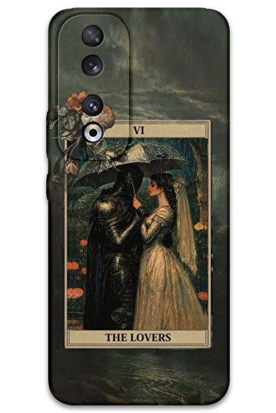 Gramaphone Huawei Honor 90 Uyumlu Retro Desenli Telefon Kılıfı + Ekran Koruyu...