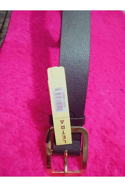 hoaryage Buckle Faux Leather Belt Average Size 105 cm Width 3.5 cm