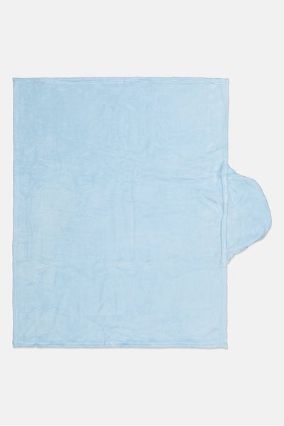 DC Toddlers Boy Hooded Blanket 78 x 95 cm, Blue