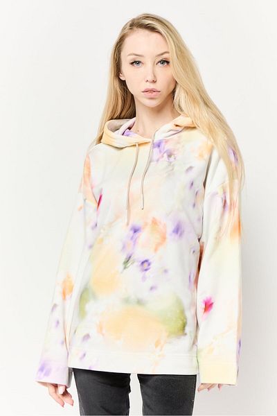 Scotch & Soda Women Tie Dye Long Sleeves Hoodies, Multicolor