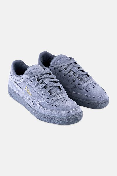 Reebok X Dime Kids Boy Club Revenge Lace Up Tennis Shoes, Grey