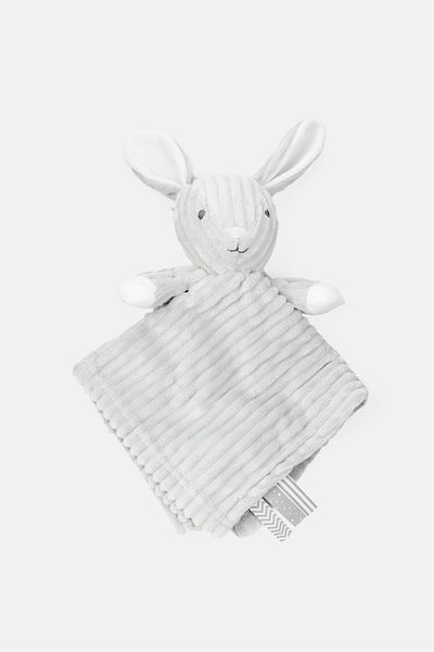 Snuggle Tots Fleece Soft Baby Comforter Cuddle Blanket, Grey