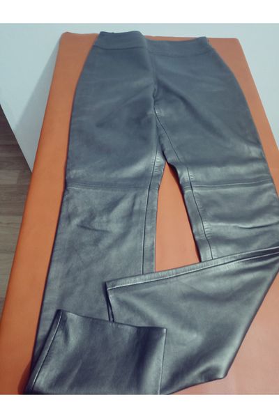 hoaryage Genuine Lambskin Women's Trousers