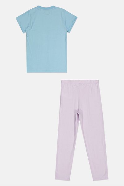 Disney Frozen Kids Girl 2 Piece Graphic Print Pajama Set, Multicolor
