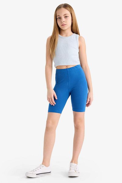 DeFacto Girl's Crew Neck Basic Plain Undershirt D9097A825Hs