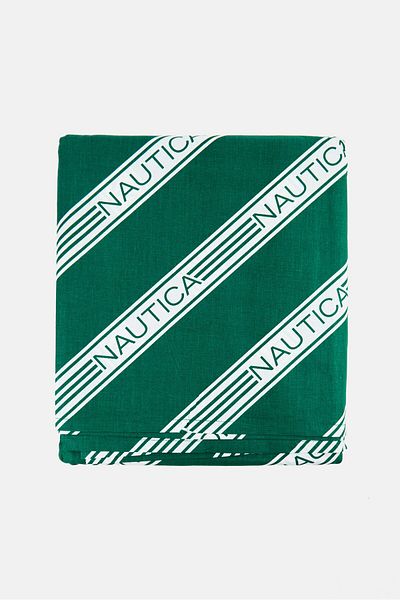 Nautica Double Graphic Printed Bedsheet Set, Multicolor