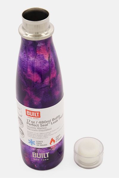 Built Marble Pattern Perfect Seal Insulated Water Thermal Flask 450ml, Purple