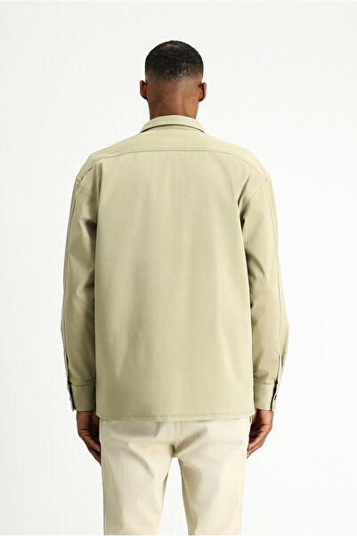 Kiğılı Cămașă / palton supradimensionat din bumbac cu mânecă lungă