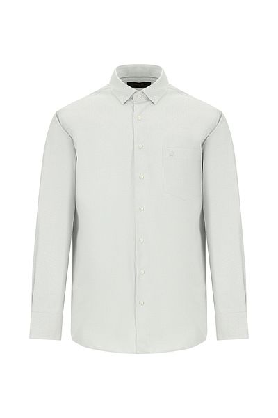 Abdullah Kiğılı Long Sleeve Regular Fit Patterned Cotton Shirt