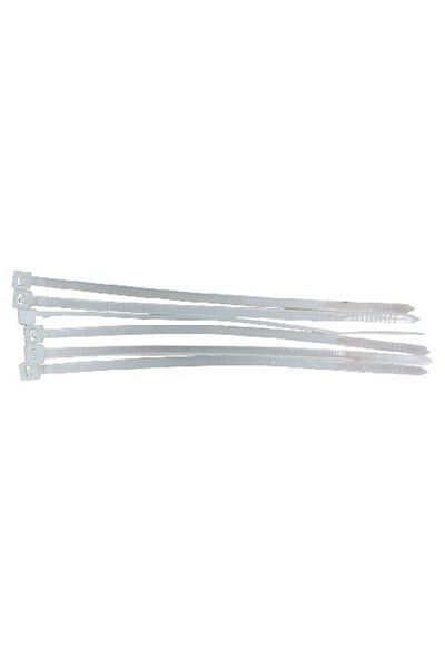 MEGA Fasete Legatura Albe 3.6X300Mm, 100/Set