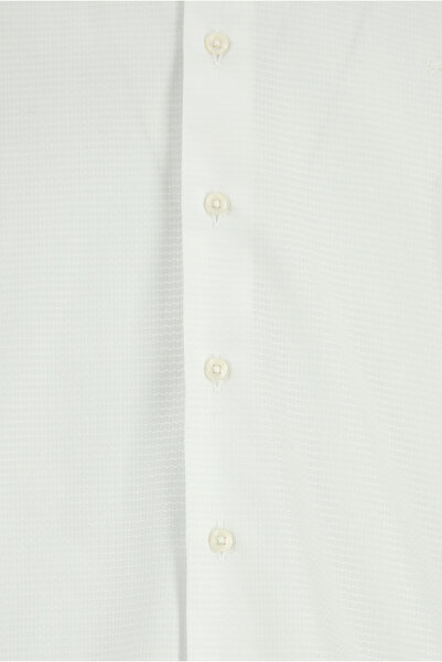 Abdullah Kiğılı Uzun Kol Slim Fit Dar Kesim Desenli Pamuk Gömlek