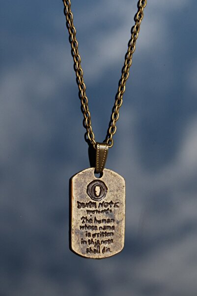 Rua Jewelry قلادة مروحة الرسوم المتحركة Death Note - سلسلة كلاسيكية مطلية بال...