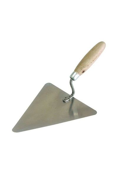 Polonia Triangular Steel Trowel With Wooden Handle 180X170Mm