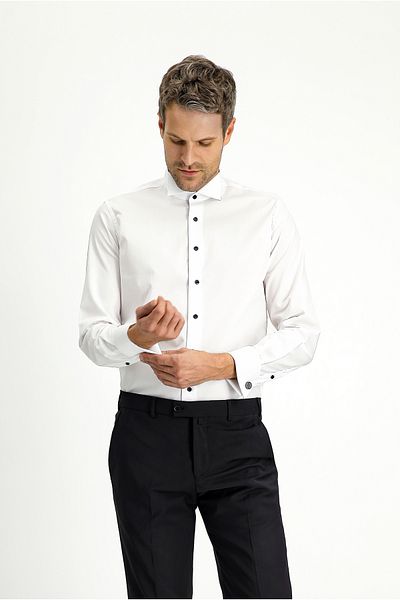 Kiğılı Ata Collar Slim Fit Slim Fit Cotton Shirt