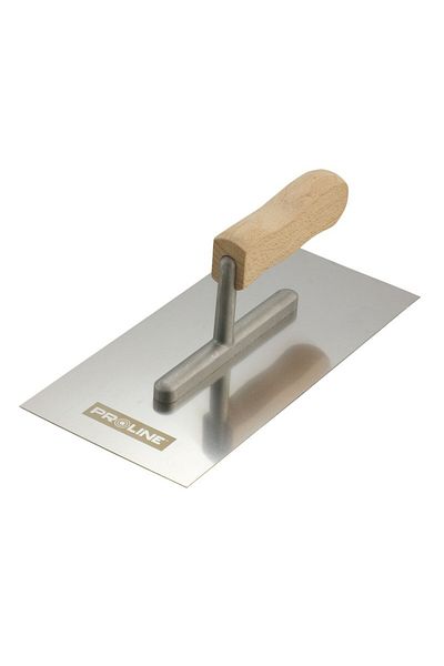 PROLINE Stainless Steel Trowel With Wooden Handle 480X130Mm