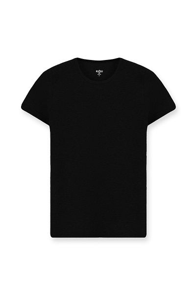Kiğılı Crew Neck Slim Fit Slim Fit Cotton Ribbed T-Shirt