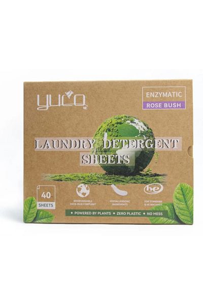 OEM Organic Laundry Detergent 40 Wipes = 80 Washes, Soluble Technology, Wild Rose Fragrance